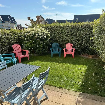 2 Pieces Jardin, Acces Direct Mer Et Proche Thalasso Cabourg Extérieur photo